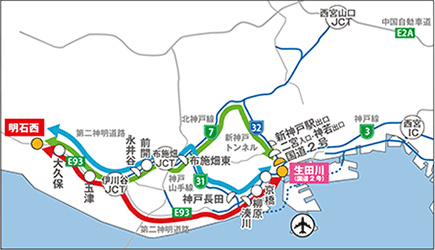 流入割引路線図
