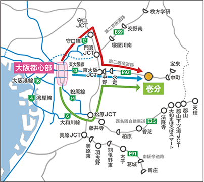 流入割引路線図