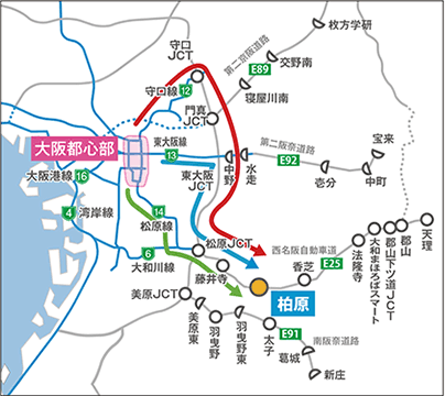 流入割引路線図