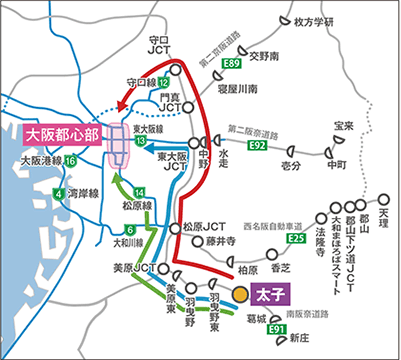 流入割引路線図