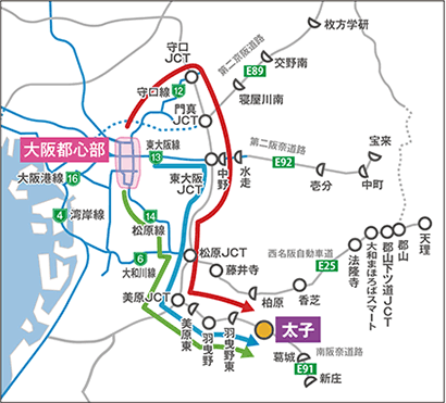 流入割引路線図