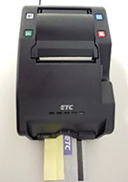 ETC利用履歴発行プリンターの写真