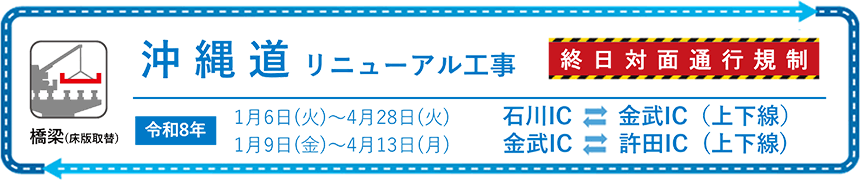 沖縄道リニューアル工事