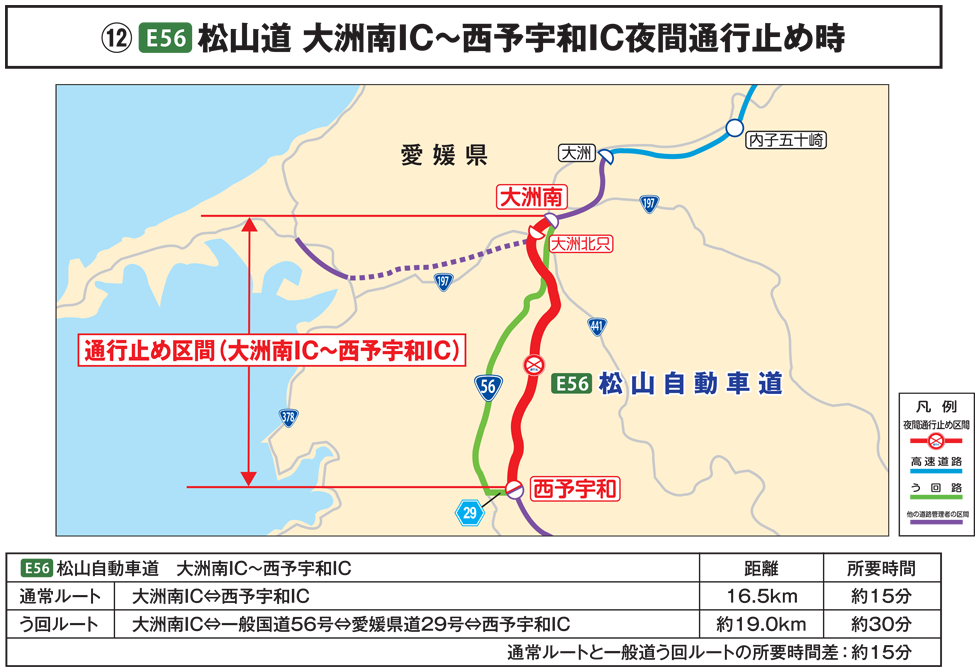 高速道路を活用したう回路のご案内