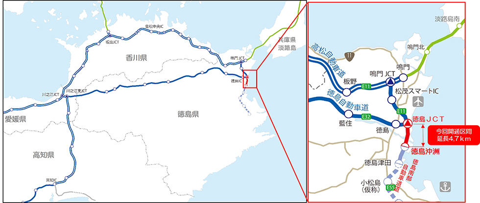 E55徳島南部道概要